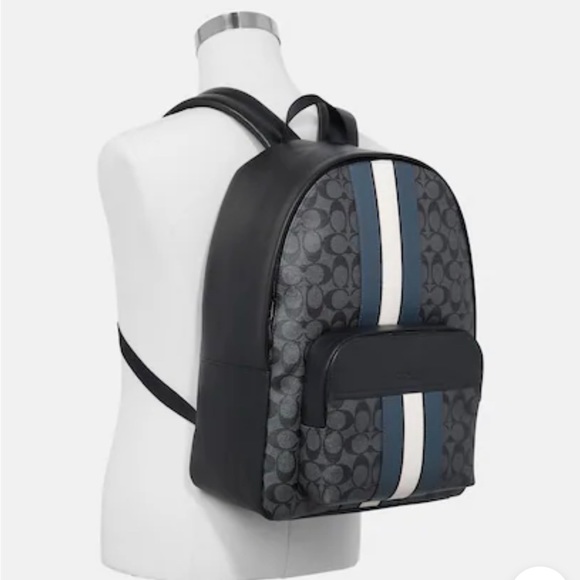 Coach Houston Backpack In Signature
Canvas With Varsity Stripe - Picture 2 of 7